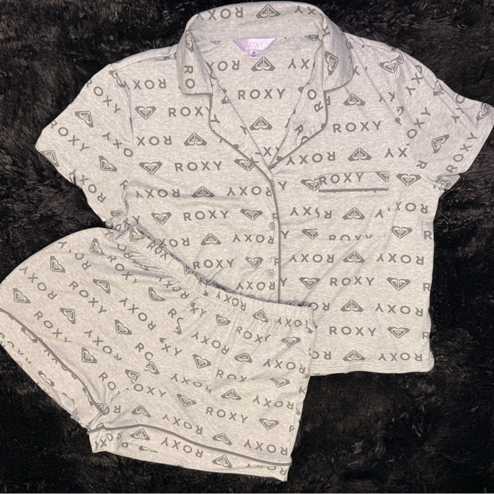 Roxy Light Gray Logo Sleepwear